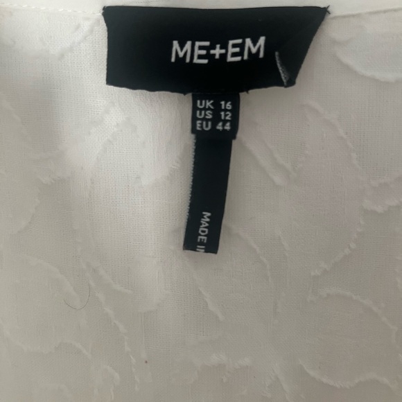 ME+EM White Textured Mini Dress - Picture 2 of 3